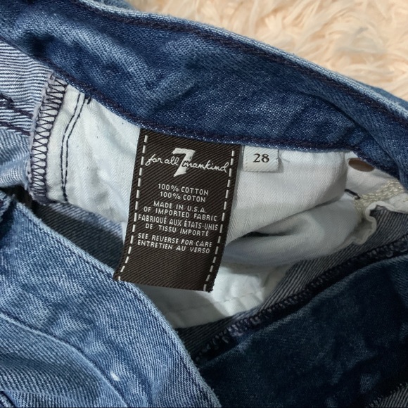 7 For All Mankind Relaxed Skinny Distressed Jeans - Picture 6 of 7